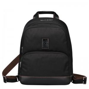 Men's Longchamp Boxford Backpacks Black | PINQK-8693