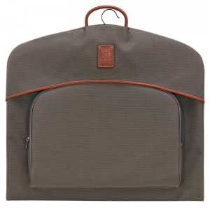 Men's Longchamp Boxford Garment cover Travel Bags Brown | RLDOE-6754