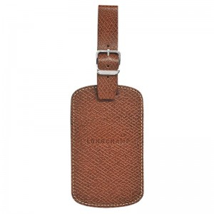 Men's Longchamp Boxford Luggage Tags Brown | MERNU-5641