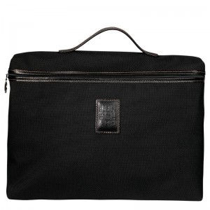 Men's Longchamp Boxford S Briefcase Black | JNDEX-4159