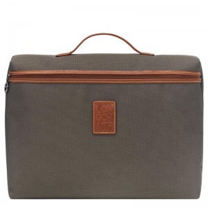 Men's Longchamp Boxford S Briefcase Brown | SIDVC-9135