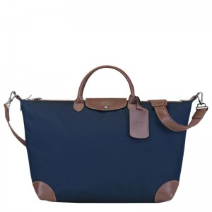 Men's Longchamp Boxford S Travel Bags Blue | XNPUE-4310
