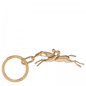 Men's Longchamp Cavalier Key Rings Very pale gold | SIHKM-5890