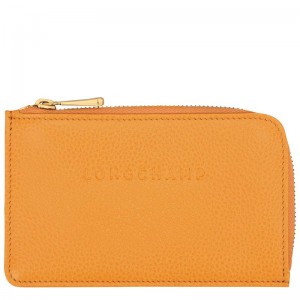 Men's Longchamp Le Foulonné Cardholders Apricot Orange | BGTZJ-5260