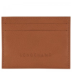 Men's Longchamp Le Foulonné Cardholders Caramel Brown | CGUIF-1327