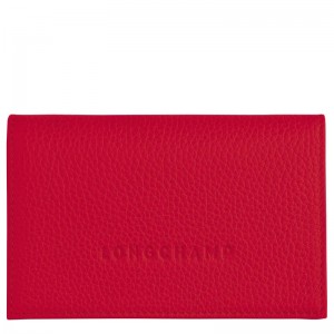 Men's Longchamp Le Foulonné Cardholders Love Red | KBJIG-7623