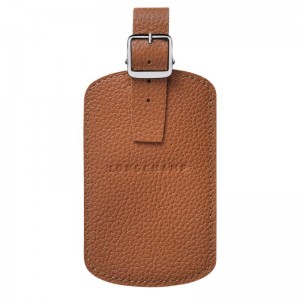 Men's Longchamp Le Foulonné Luggage Tags Caramel Brown | RSGBO-8792