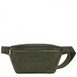 Men's Longchamp Le Foulonné M Belt Bags Khaki | OZNPG-1852