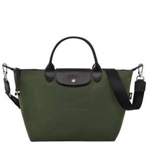 Men's Longchamp Le Pliage Energy L Handbags Khaki | WPGVQ-7968