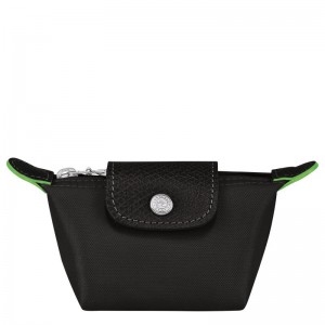 Men's Longchamp Le Pliage Green Coin Purses Black | USQEY-0469