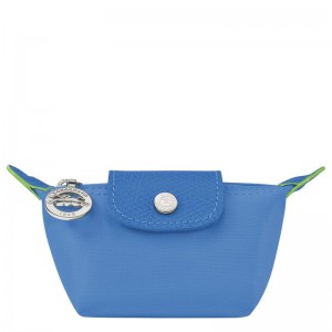 Men's Longchamp Le Pliage Green Coin Purses Cornflower Blue | ZBUAE-1583