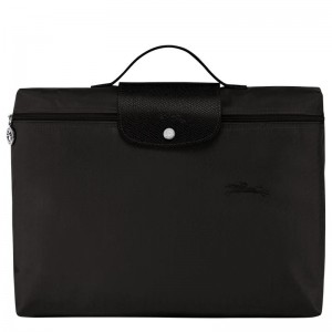 Men's Longchamp Le Pliage Green S Briefcase Black | AXREN-6598