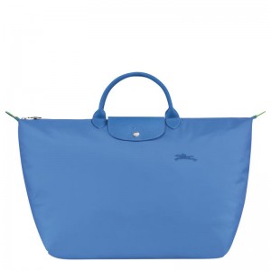 Men's Longchamp Le Pliage Green S Travel Bags Cornflower Blue | NRQTF-3169
