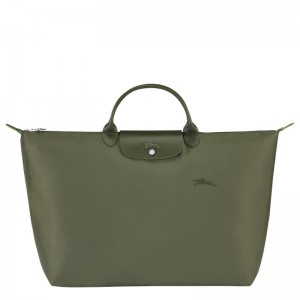 Men's Longchamp Le Pliage Green S Travel Bags Forest Green | PFBSR-5261