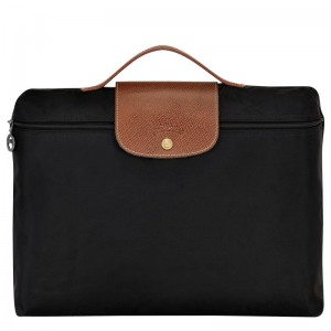 Men's Longchamp Le Pliage Original S Briefcase Black | FUZME-2839