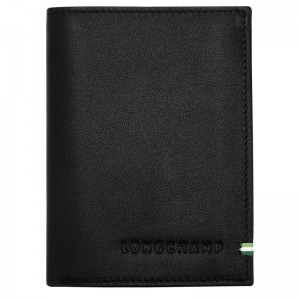 Men's Longchamp sur Seine Wallets Black | BOPNH-8349