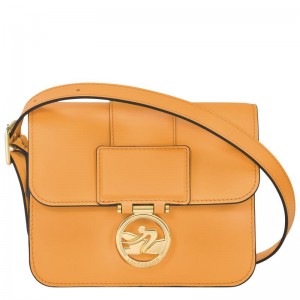 Women's Longchamp Box-Trot S Crossbody Bags Apricot Orange | HBQKJ-2489