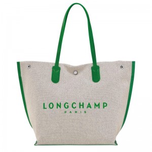 Women's Longchamp Essential L Tote Bag Green | ISAHD-6928