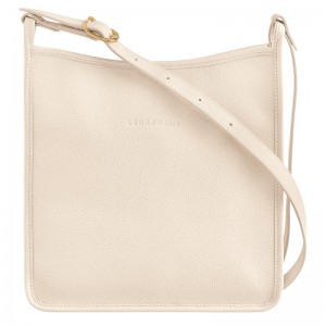 Women's Longchamp Le Foulonné M Crossbody Bags Paper White | ARCXP-2365