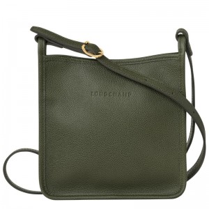 Women's Longchamp Le Foulonné S Crossbody Bags Khaki | MOBWI-4652