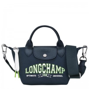 Women's Longchamp Le Pliage Collection XS Handbags Navy | GAHSU-0251
