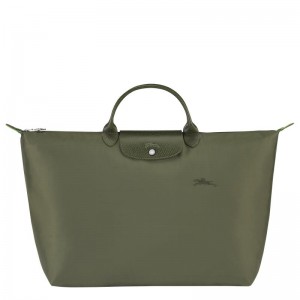 Women's Longchamp Le Pliage Green S Travel Bags Forest Green | MAVHC-4219