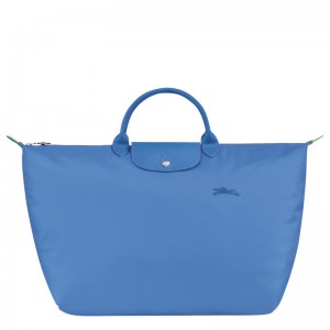 Women's Longchamp Le Pliage Green S Travel Bags Cornflower Blue | MSLNZ-3406