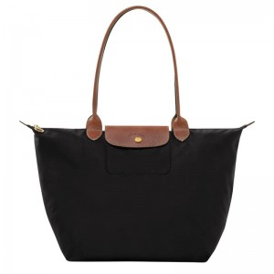 Women's Longchamp Le Pliage Original L Tote Bag Black | DQAMJ-3752