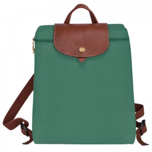 Women's Longchamp Le Pliage Original M Backpacks Sage Green | KJXZL-0425