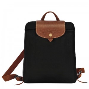 Women's Longchamp Le Pliage Original M Backpacks Black | LUYKM-6745