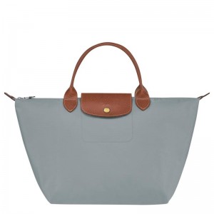Women's Longchamp Le Pliage Original M Handbags Steel Grey | CRQSF-9761