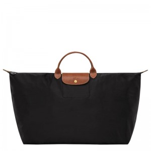 Women's Longchamp Le Pliage Original M Travel Bags Black | WVXMS-8324