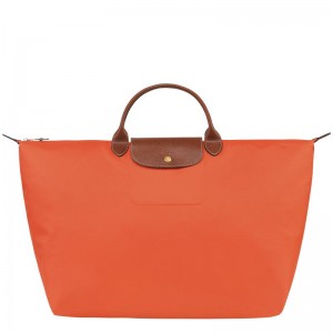 Women's Longchamp Le Pliage Original S Travel Bags Orange | QEZKU-6241