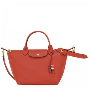 Women's Longchamp Le Pliage Xtra S Handbags Sienna Red | WIGMZ-6378