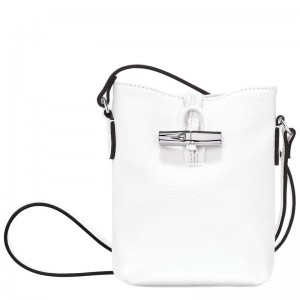 Women's Longchamp Roseau XS Crossbody Bags White | GMBEF-4689