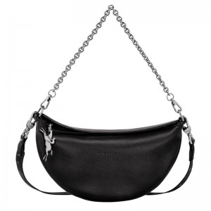 Women's Longchamp Smile S Crossbody Bags Black | KSHIN-1840