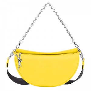 Women's Longchamp Smile S Crossbody Bags Yellow | YVBSO-2586