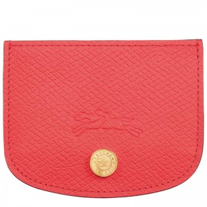 Women's Longchamp Épure Cardholders Strawberry Red | GFJEA-2091