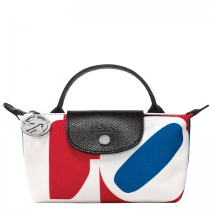 Women's Longchamp x Robert Indiana Pouches White | ALUKF-3469