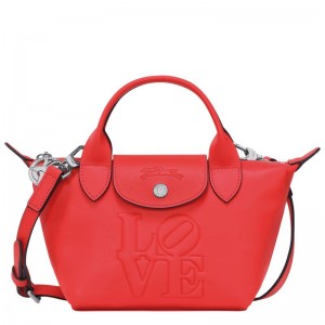 Women's Longchamp x Robert Indiana XS Handbags Red | VDASM-6879