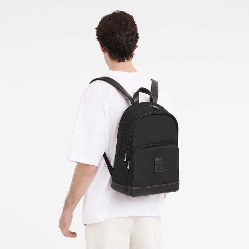 Men's Longchamp Boxford Backpacks Black | PINQK-8693