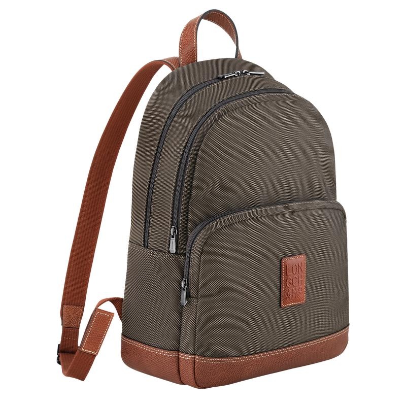 Men's Longchamp Boxford Backpacks Brown | URTWS-3216