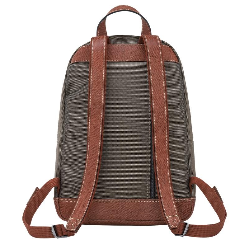 Men's Longchamp Boxford Backpacks Brown | URTWS-3216