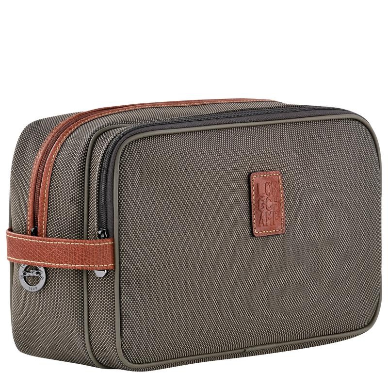 Men's Longchamp Boxford Toiletry Bags Brown | ANEZU-1024