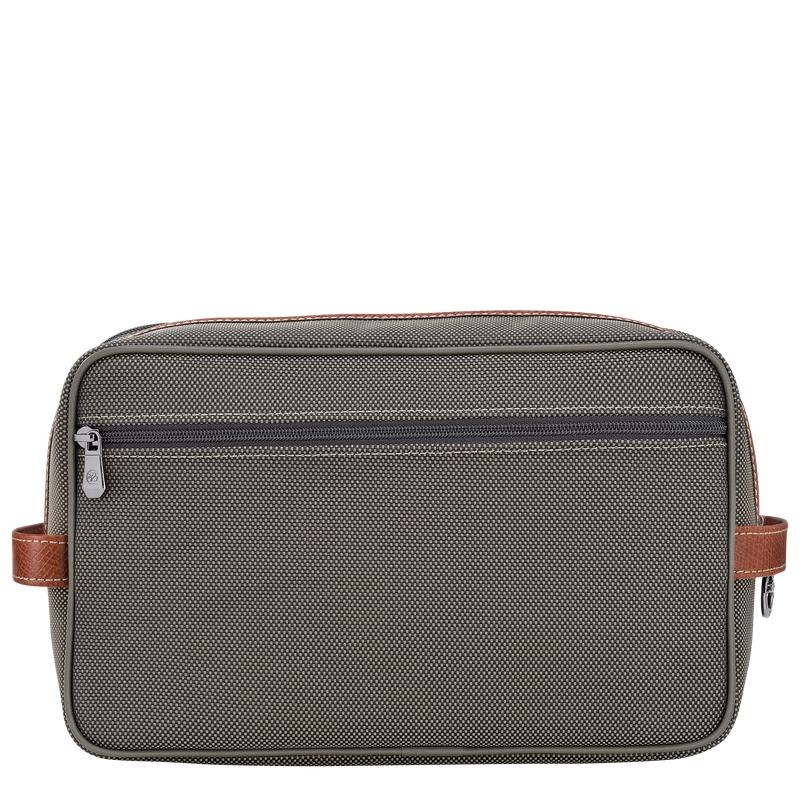 Men's Longchamp Boxford Toiletry Bags Brown | ANEZU-1024