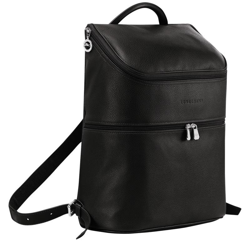 Men's Longchamp Le Foulonné Backpacks Black | HABUK-0947