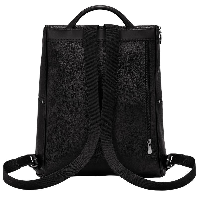 Men's Longchamp Le Foulonné Backpacks Black | HABUK-0947