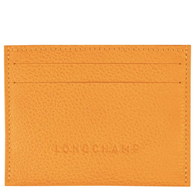 Men\'s Longchamp Le Foulonné Cardholders Apricot Orange | OWICY-0891