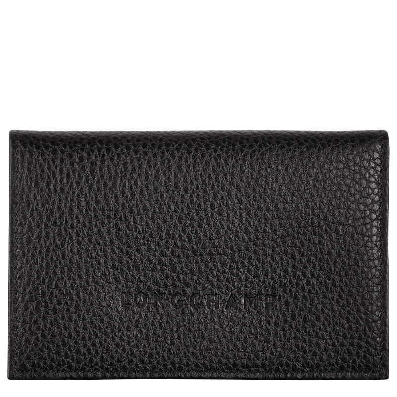 Men\'s Longchamp Le Foulonné Cardholders Black | EOHNJ-9380