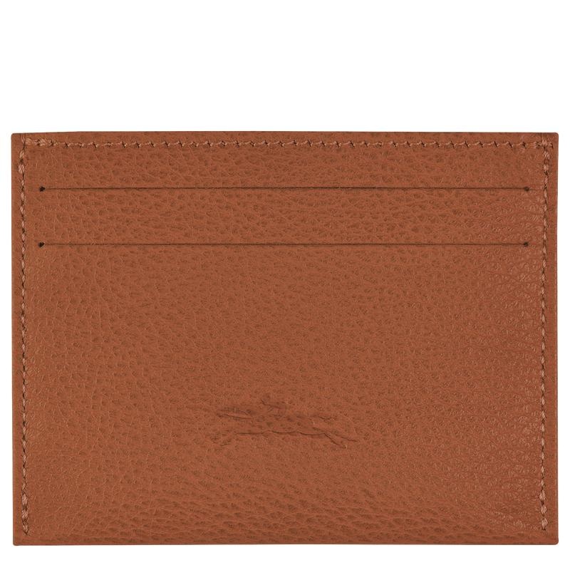 Men's Longchamp Le Foulonné Cardholders Caramel Brown | CGUIF-1327